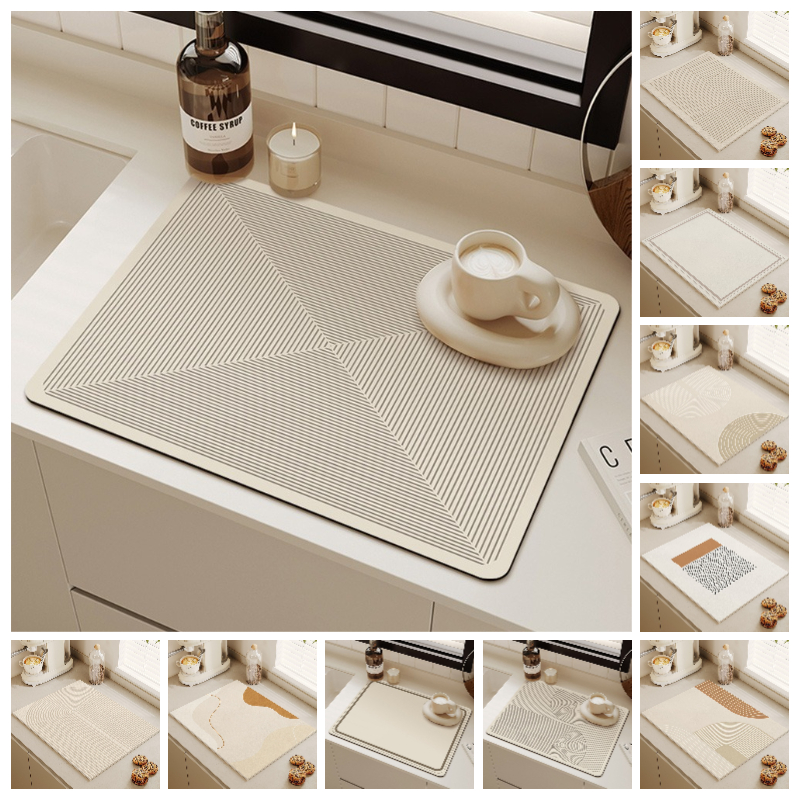 Kitchen Appliances White - White Color Diatomite Drying Mat Super