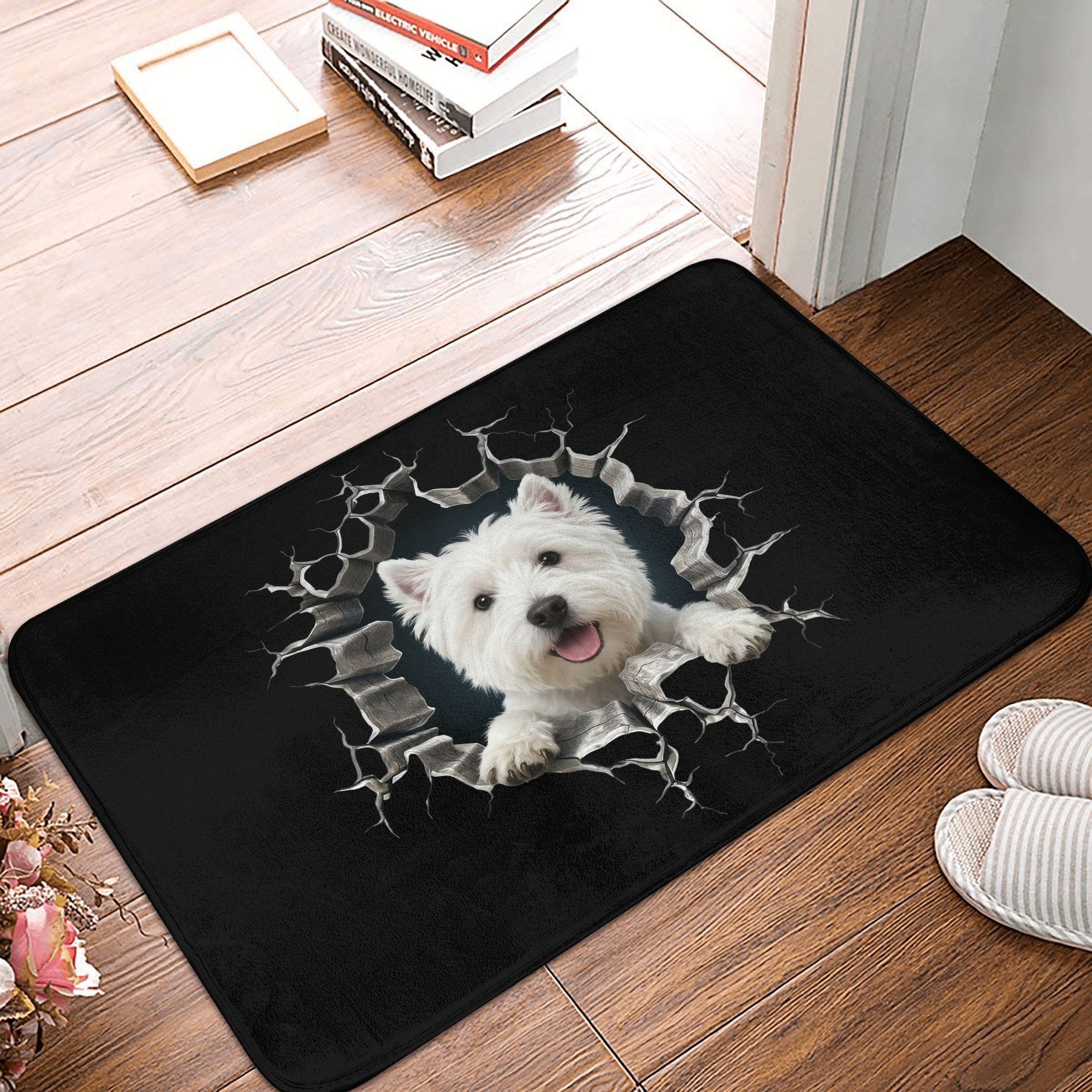 Kitchen Appliances White - West Highland White Terrier Floor Door
