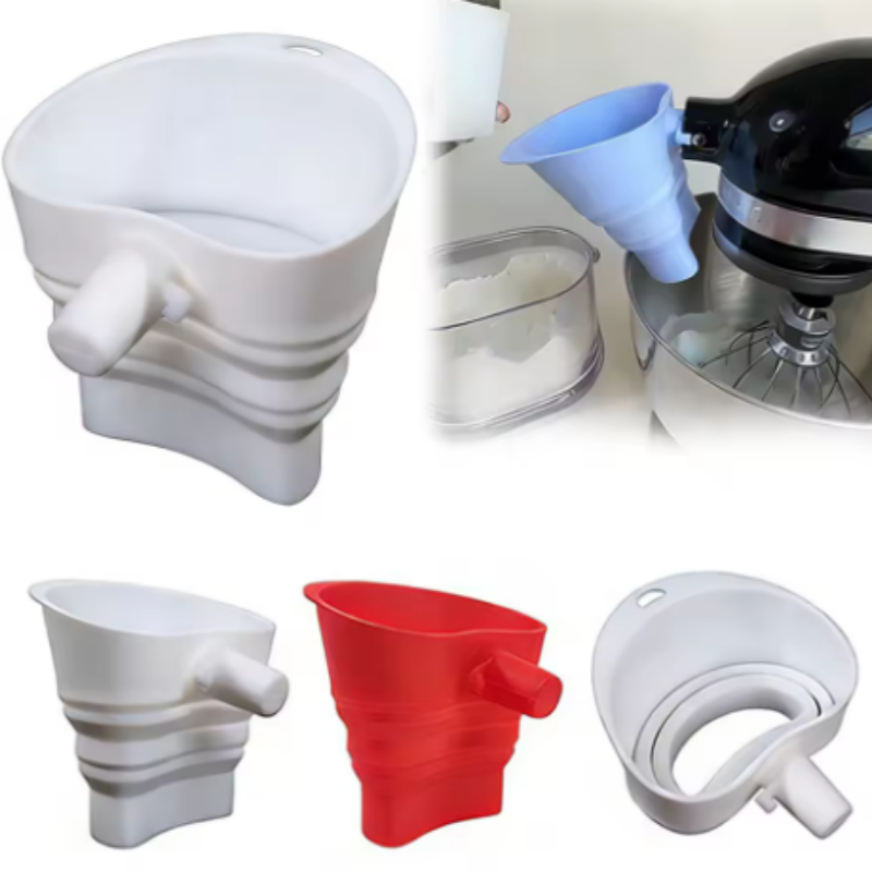 Kitchen Appliances Germany - 1/3pcs mix Silicone Flour Funnel for