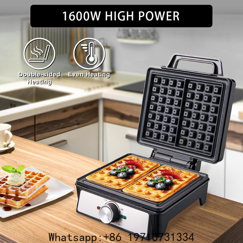 Waffles Maker 2 Slices Adjusta - огляд і ціна Waffle Iron Belgian