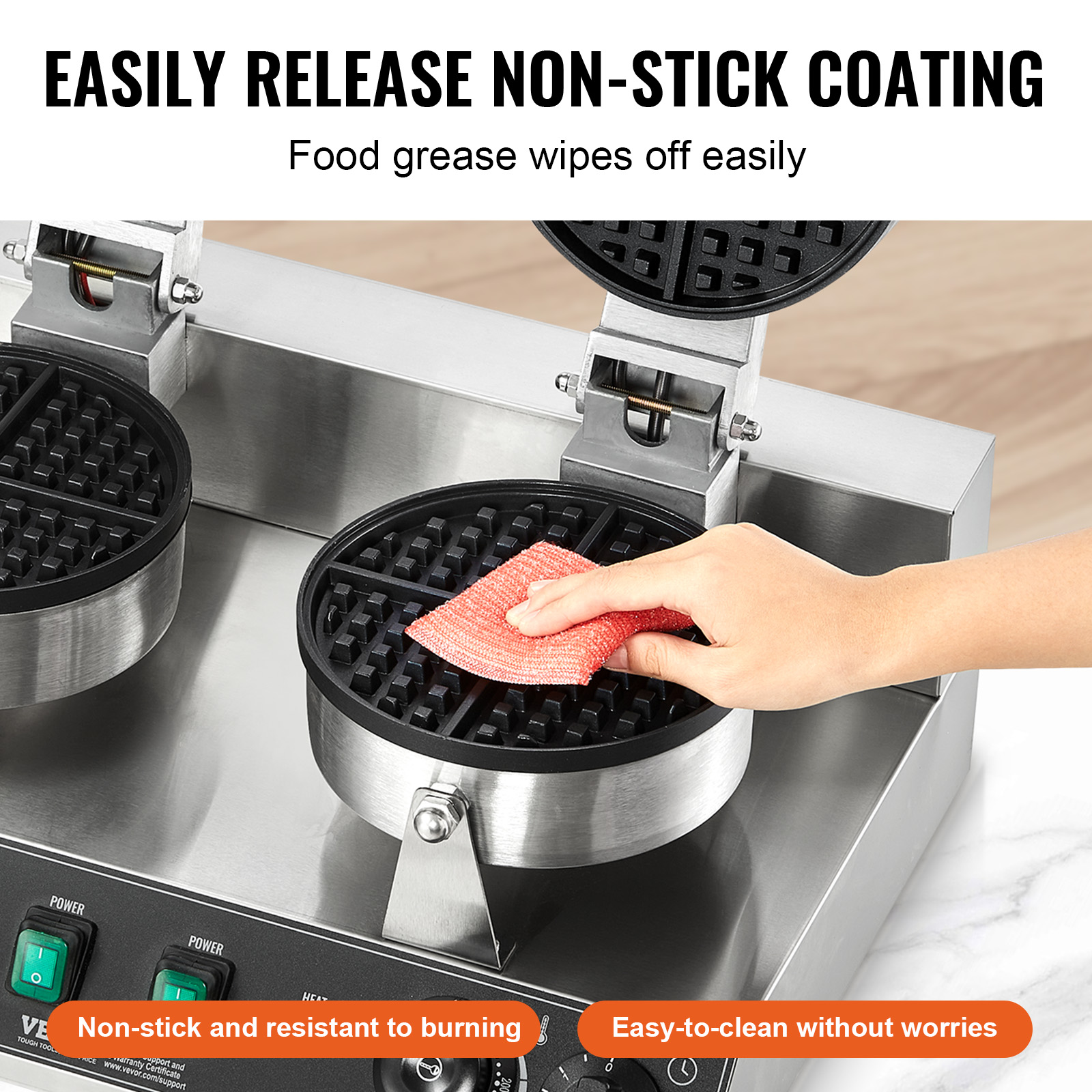 VEVOR Commercial Waffle Maker  - огляд і ціна Waffle Iron Belgian