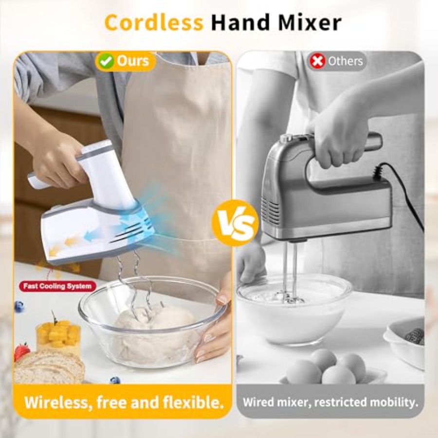 Cordless Electric Hand Mixer 1 - огляд і ціна Hand Mixer Electric