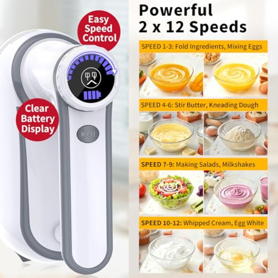Cordless Electric Hand Mixer 1 - огляд і ціна Hand Mixer Electric