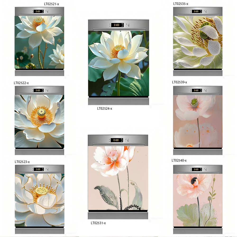 White Lotus Dishwasher Sticker - огляд і ціна Kitchen Appliances White