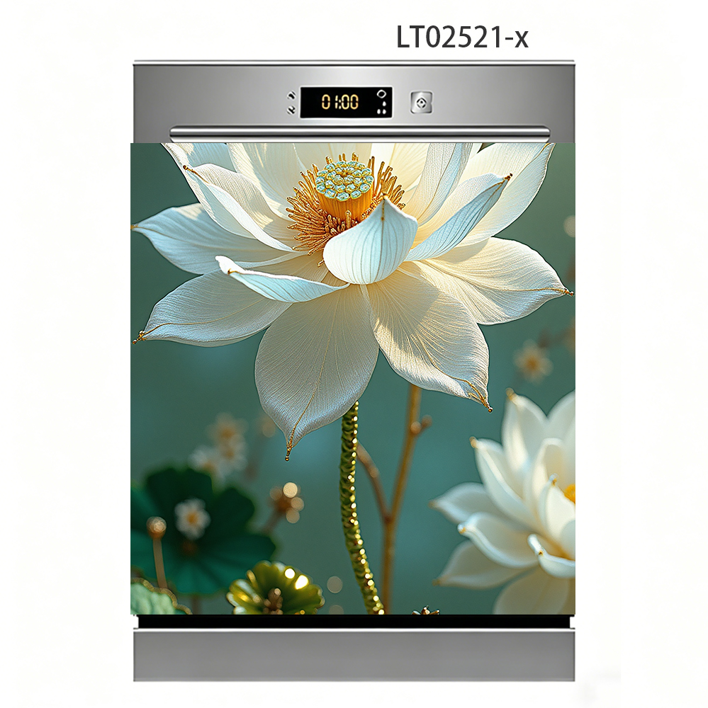 White Lotus Dishwasher Sticker - огляд і ціна Kitchen Appliances White