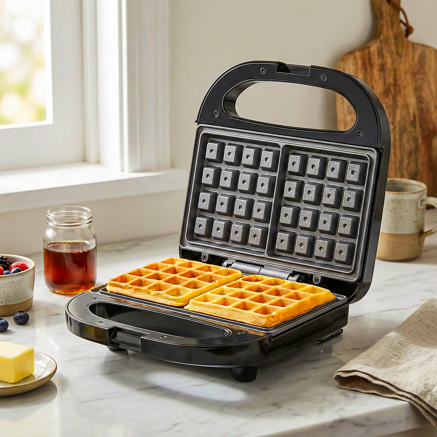 2-Slice Belgian Waffle Maker,  - огляд і ціна Waffle Iron Belgian