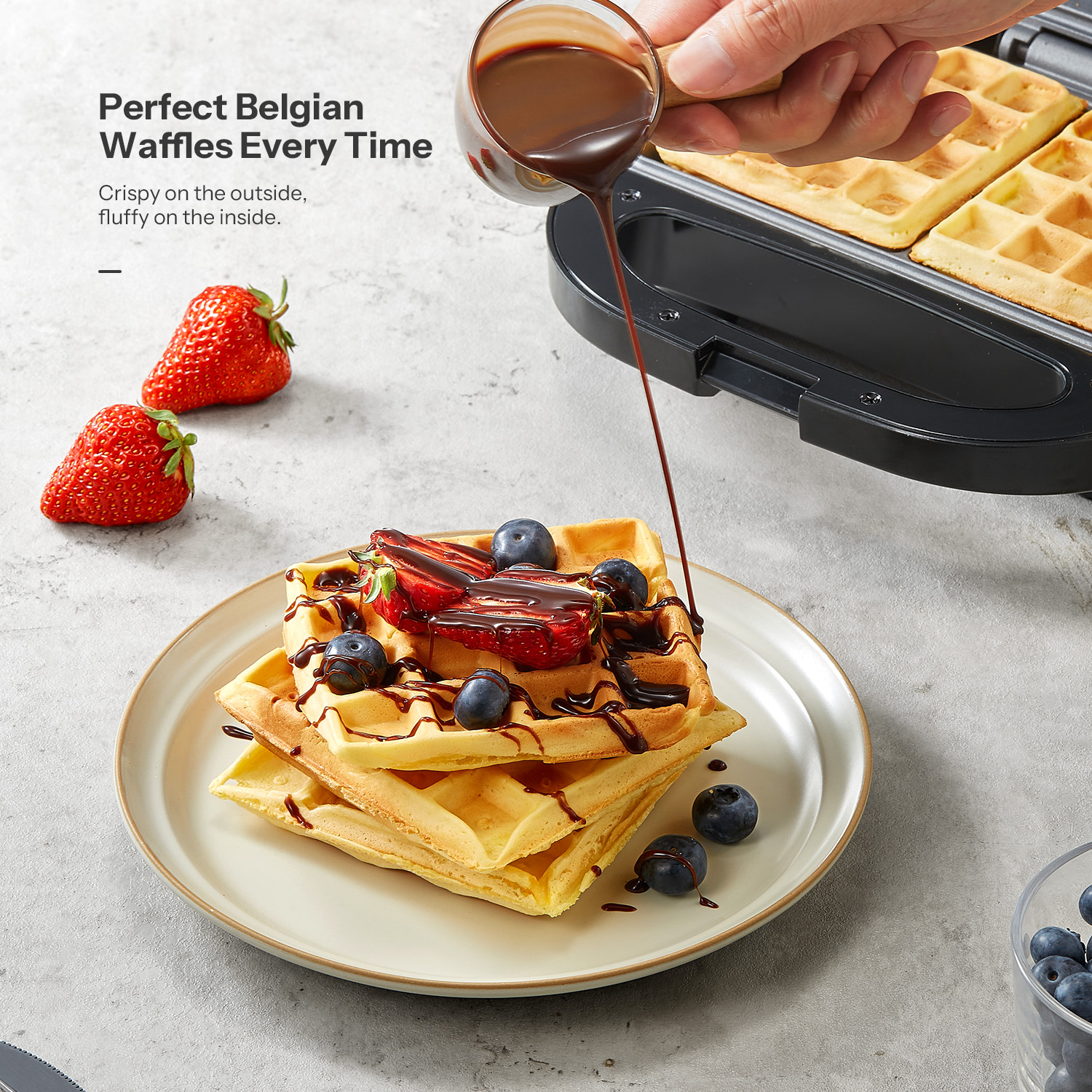 2-Slice Belgian Waffle Maker,  - огляд і ціна Waffle Iron Belgian
