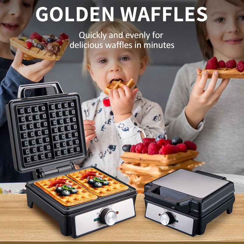 Waffles Maker 2 Slices Adjusta - огляд і ціна Waffle Iron Belgian