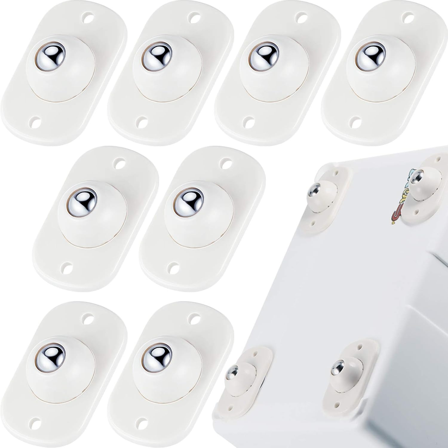 8 Pcs Self Adhesive Caster Whe - огляд і ціна Kitchen Appliances White