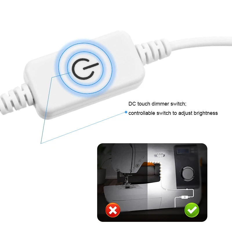 USB 5V 1m 2m 3m LED Sewing Mac - огляд і ціна Kitchen Appliances White