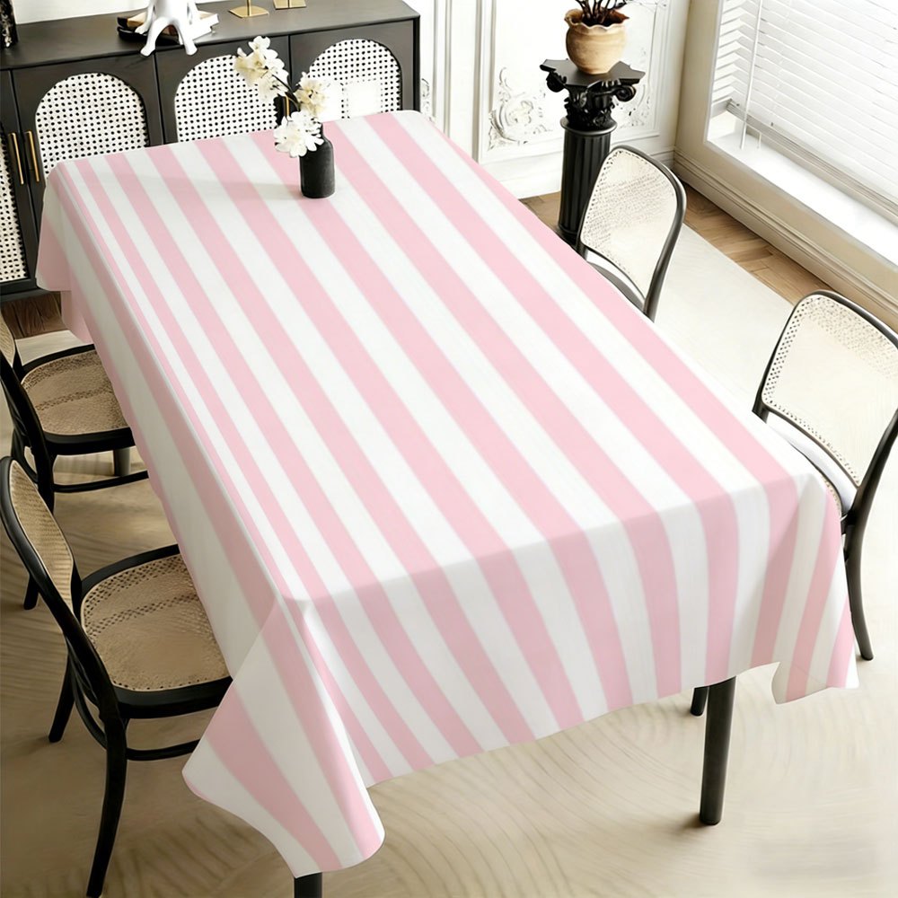 Pink White Striped Rectangle T - огляд і ціна Kitchen Appliances White