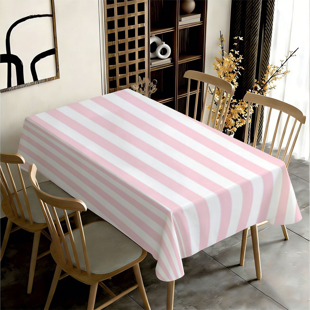 Pink White Striped Rectangle T - огляд і ціна Kitchen Appliances White