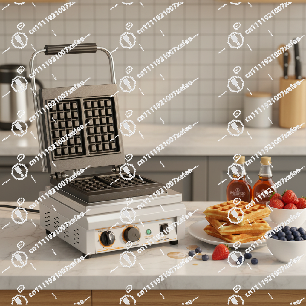 Commercial Waffle Bread Maker  - огляд і ціна Waffle Iron Belgian