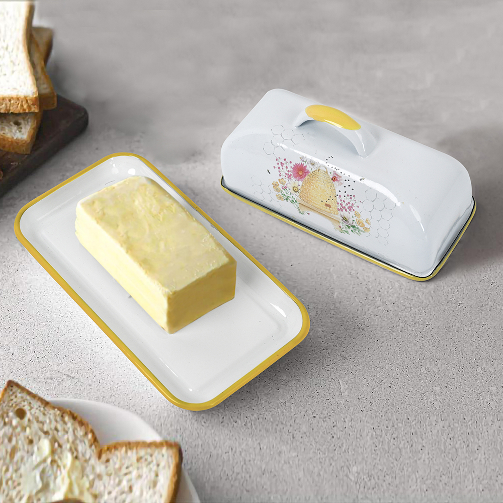 Menschy Enamel Butter Dish Che - огляд і ціна Kitchen Appliances Brand