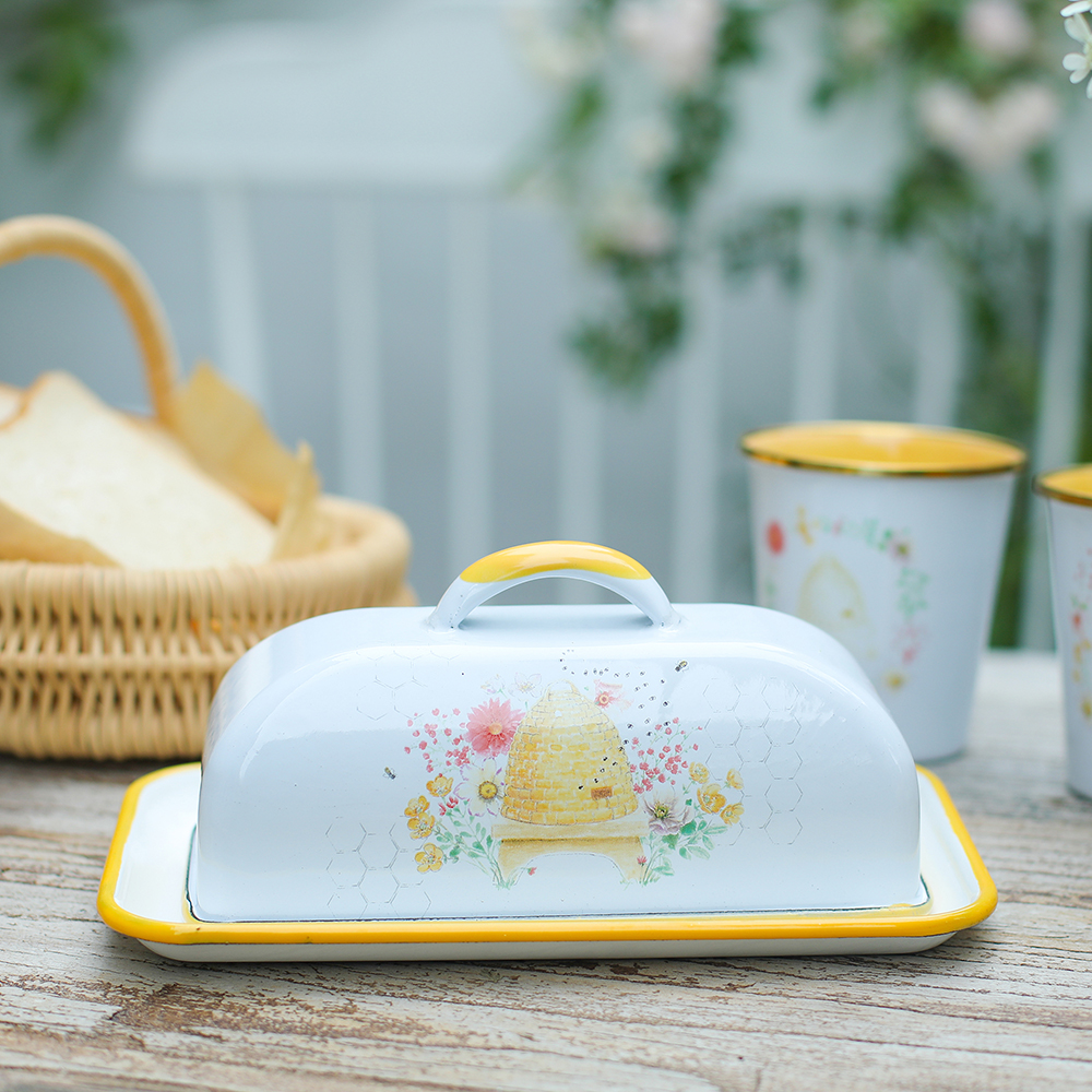 Menschy Enamel Butter Dish Che - огляд і ціна Kitchen Appliances Brand