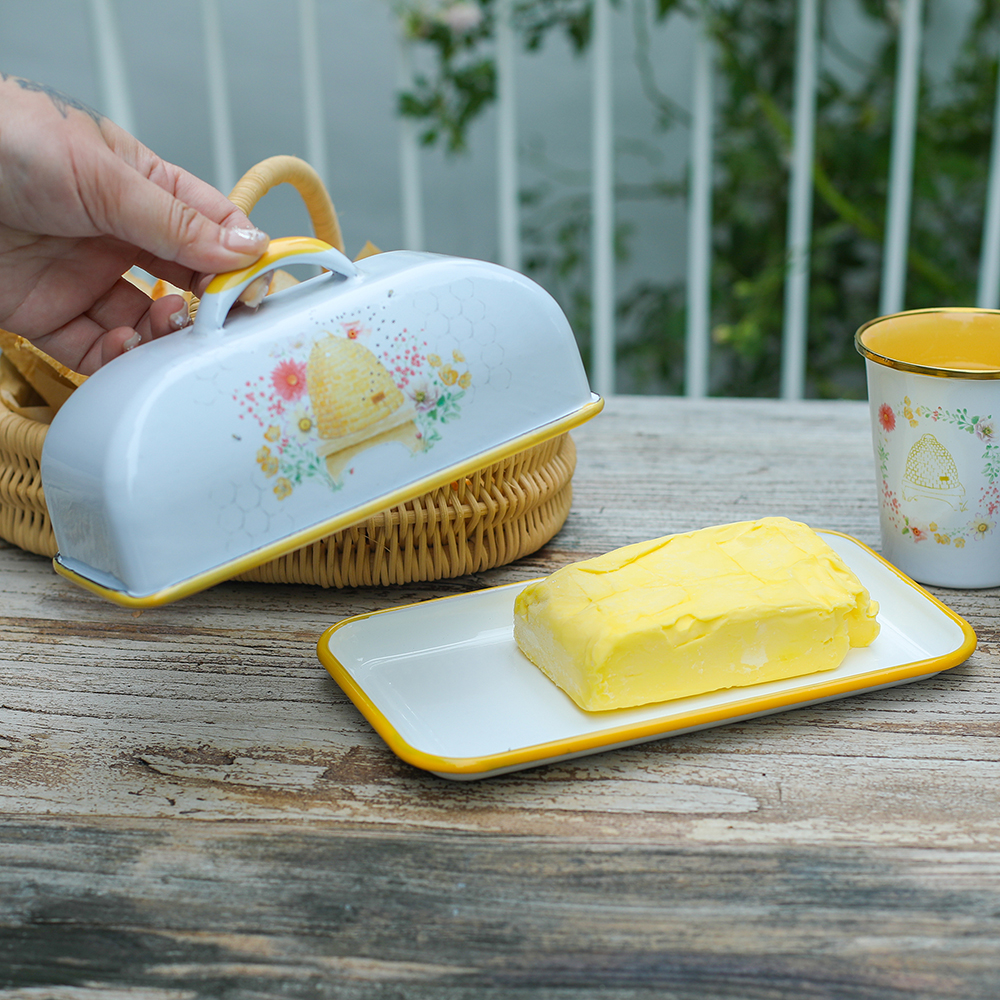 Menschy Enamel Butter Dish Che - огляд і ціна Kitchen Appliances Brand