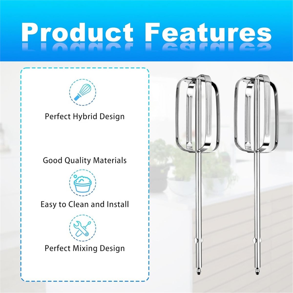 2pcs Hand Mixer Beaters Attach - огляд і ціна Hand Mixer Electric