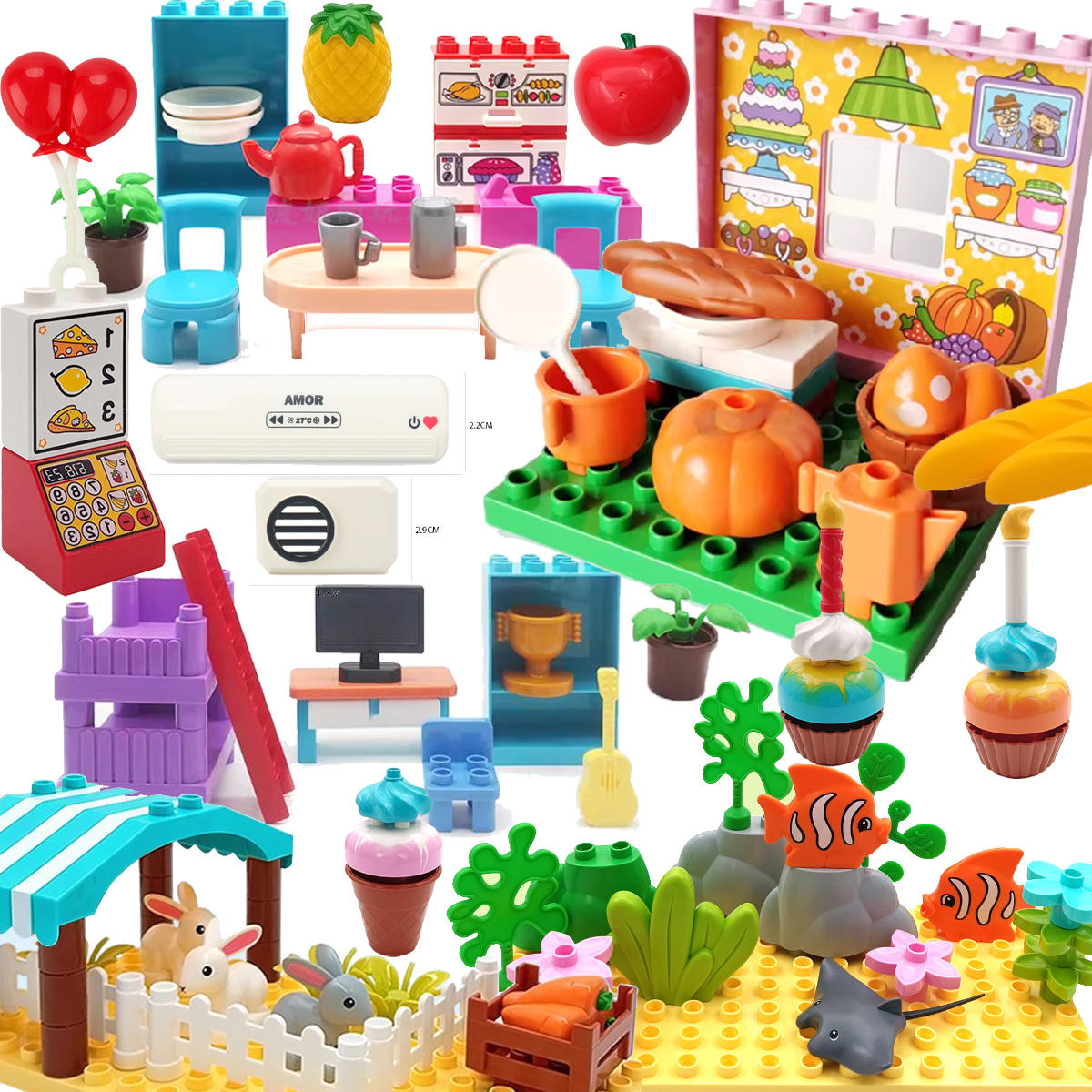 Large Building Blocks Scene Ac - огляд і ціна Kitchen Appliances For Gift